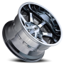Cast Aluminum Wheels Busted 9100 CH 20x12 Chrome 6 On 135/6 On139.7 Bolt Pattern -44 Offset Cali Offroad Wheels