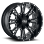 Cast Aluminum Wheels Americana 9101 SB 20x12 Milled Spokes Satin Black 5 On 127/5 On139.7 Bolt Pattern -44 Offset Cali Offroad Wheels
