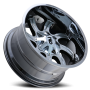Cast Aluminum Wheels Twisted 9102 CH 20x9 Chrome 5 On 139.7/5 On150 Bolt Pattern 0 Offset Cali Offroad Wheels