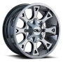 Cast Aluminum Wheels Anarchy 9103 CH 20x10 Chrome 5 On 127/5 On139.7 Bolt Pattern -19 Offset Cali Offroad Wheels