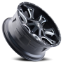 Cast Aluminum Wheels Anarchy 9103 SB 20x9 Milled Spokes Satin Black 8 On 165.1/8 On170 Bolt Pattern 0 Offset Cali Offroad Wheels