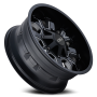 Cast Aluminum Wheels Dirty 9104 SB 20x10 Milled Spokes Satin Black 8 On 180 Bolt Pattern -19 Offset Cali Offroad Wheels