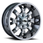 Cast Aluminum Wheels Dirty 9104 CH 22x14 Chrome 6 On 135/6 On139.7 Bolt Pattern -76 Offset Cali Offroad Wheels