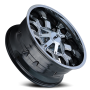 Cast Aluminum Wheels Dirty 9104 CH 22x14 Chrome 6 On 135/6 On139.7 Bolt Pattern -76 Offset Cali Offroad Wheels