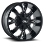 Cast Aluminum Wheels Dirty 9104 SB 22x14 Milled Spokes Satin Black 8 On 165.1/8 On170 Bolt Pattern -76 Offset Cali Offroad Wheels