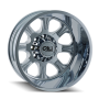 Dually Wheels Brutal Dually 9105 CH 20x8.25 Chrome 8 On 170 Bolt Pattern -180 Offset Cali Offroad Wheels