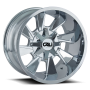 Cast Aluminum Wheels Distorted 9106 CH 20x9 Chrome 8 On 165.1/8 On170 Bolt Pattern 0 Offset Cali Offroad Wheels