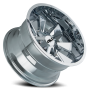 Cast Aluminum Wheels Distorted 9106 CH 20x9 Chrome 8 On 165.1/8 On170 Bolt Pattern 0 Offset Cali Offroad Wheels