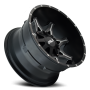 Cast Aluminum Wheels Obnoxious 9107 SB 20x10 Milled Spokes Satin Black 5 On 127/5 On139.7 Bolt Pattern -19 Offset Cali Offroad Wheels