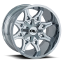 Cast Aluminum Wheels Obnoxious 9107 CH 20x10 Chrome 8 On 180 Bolt Pattern -19 Offset Cali Offroad Wheels