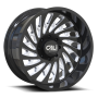 Cast Aluminum Wheels Switchback 9108 GB 20x10 Milled Spokes Gloss Black 8 On 170 Bolt Pattern -25 Offset Cali Offroad Wheels