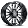 Cast Aluminum Wheels Summit 9110 GB-M 20x9 Milled Spokes Gloss Black 5 On 139.7 Bolt Pattern 0 Offset Cali Offroad Wheels