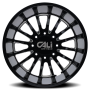 Dually Wheels Summit Dually 9110D GB 20x8.25 Milled Spokes Gloss Black 8 On 210 Bolt Pattern -232 Offset Cali Offroad Wheels