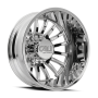 Dually Wheels Summit Dually 9110D PO 20x8.25 Milled Spokes Polished 8 On 210 Bolt Pattern -232 Offset Cali Offroad Wheels
