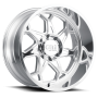 Cast Aluminum Wheels Sevenfold 9111 PO 20x10 Polished 6 On 139.7 Bolt Pattern -25 Offset Cali Offroad Wheels