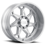 Cast Aluminum Wheels Sevenfold 9111 SL 20x12 Brushed Brushed Silver 8 On 165.1 Bolt Pattern -51 Offset Cali Offroad Wheels
