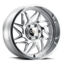 Cast Aluminum Wheels Gemini 9112 PO 20x10 Milled Spokes Polished 6 On 139.7 Bolt Pattern -25 Offset Cali Offroad Wheels