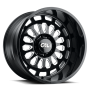 Cast Aluminum Wheels Paradox 9113 GB 20x10 Milled Spokes Gloss Black 6 On 139.7 Bolt Pattern -25 Offset Cali Offroad Wheels