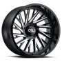 Cast Aluminum Wheels Purge 9114 GB 20x10 Milled Gloss Black 8 On 170 Bolt Pattern -25 Offset Cali Offroad Wheels
