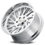 Cast Aluminum Wheels Purge 9114 PO 22x12 Milled Spokes Polished Silver 8 On 165.1 Bolt Pattern -51 Offset Cali Offroad Wheels