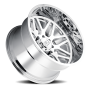 Cast Aluminum Wheels Invader 9115 CH 20x12 Chrome 6 On 135 Bolt Pattern -51 Offset Cali Offroad Wheels