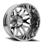 Dually Wheels Invader Dually 9115D CH 22x8.25 Chrome 8 On 200 Bolt Pattern -232 Offset Cali Offroad Wheels