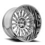 Cast Aluminum Wheels Vertex 9116 CH 22x12 Chrome 6 On 135 Bolt Pattern -44 Offset Cali Offroad Wheels