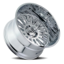 Cast Aluminum Wheels Vertex 9116 CH 26x14 Chrome 8 On 170 Bolt Pattern -76 Offset Cali Offroad Wheels