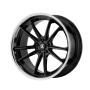 ABL23 22X9 5X4.5 G-BLK CHR LIP 32MM