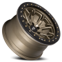 Dirty Life Race Wheels DT-1 9303 Satin Gold W/Simulated Beadlock Ring 17X9 5-127 -38Mm 78.1Mm