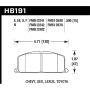 Hawk Performance HB191E.590 Blue 9012 Disc Brake Pad