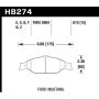 Hawk Performance HB274F.610 HPS Disc Brake Pad