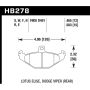 Hawk Performance HB278E.583 Blue 9012 Disc Brake Pad