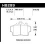 Hawk Performance HB289E.610 Blue 9012 Disc Brake Pad