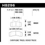 Hawk Performance HB296Y.670 LTS Disc Brake Pad