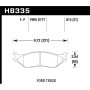 Hawk Performance HB335P.815 SuperDuty Disc Brake Pad