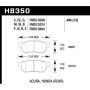 Hawk Performance HB350D.496 ER-1 Disc Brake Pad