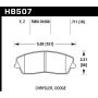 Hawk Performance HB507B.711 HPS 5.0 Disc Brake Pad