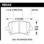 Hawk Performance HB544F.628 HPS Disc Brake Pad