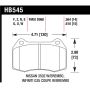 Hawk Performance HB545E.564 Blue 9012 Disc Brake Pad