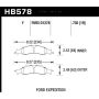 Hawk Performance HB578Y.735 LTS Disc Brake Pad