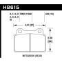 Hawk Performance HB615B.535 HPS 5.0 Disc Brake Pad