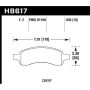 Hawk Performance HB617Y.630 LTS Disc Brake Pad