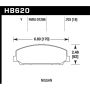 Hawk Performance HB620Y.703 LTS Disc Brake Pad