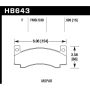 Hawk Performance HB643F.595 HPS Disc Brake Pad