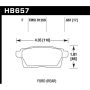 Hawk Performance HB657F.667 HPS Disc Brake Pad