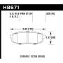 Hawk Performance HB671B.628 HPS 5.0 Disc Brake Pad