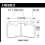 Hawk Performance HB683Y.651 LTS Disc Brake Pad