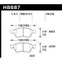 Hawk Performance HB687B.750 HPS 5.0 Disc Brake Pad