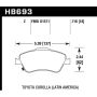 Hawk Performance HB693Z.716 Performance Ceramic Disc Brake Pad